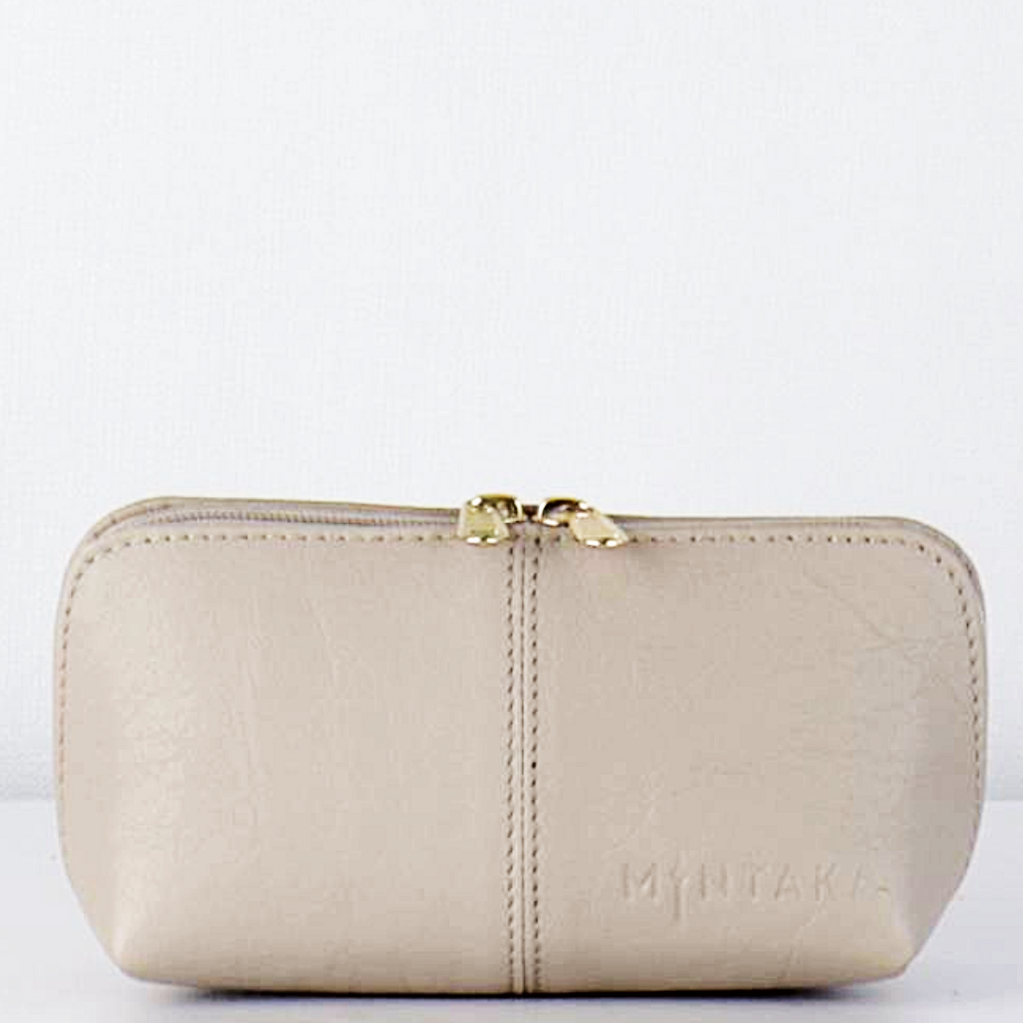 Gina Domed Leather Cosmetic Bag