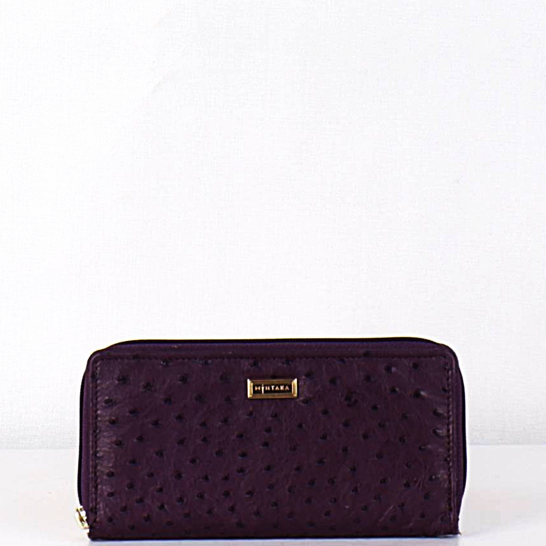 Ostrich Tina Zip Purse