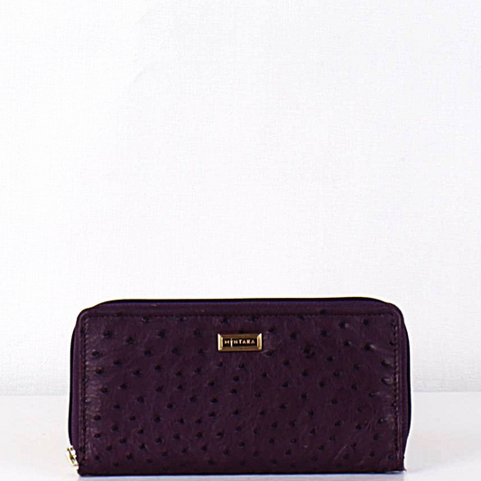 Ostrich Tina Zip Purse