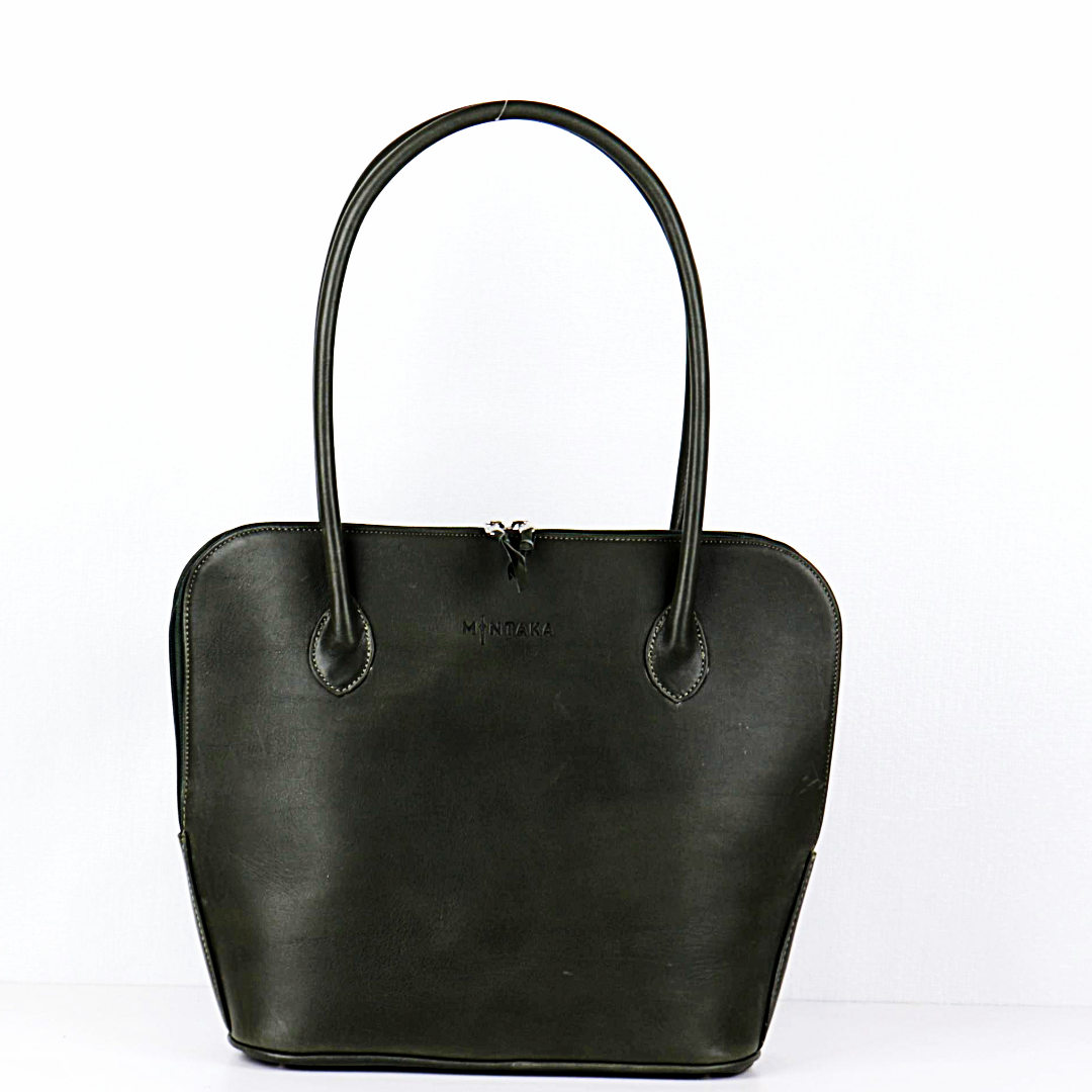 Payton Domed Leather Handbag