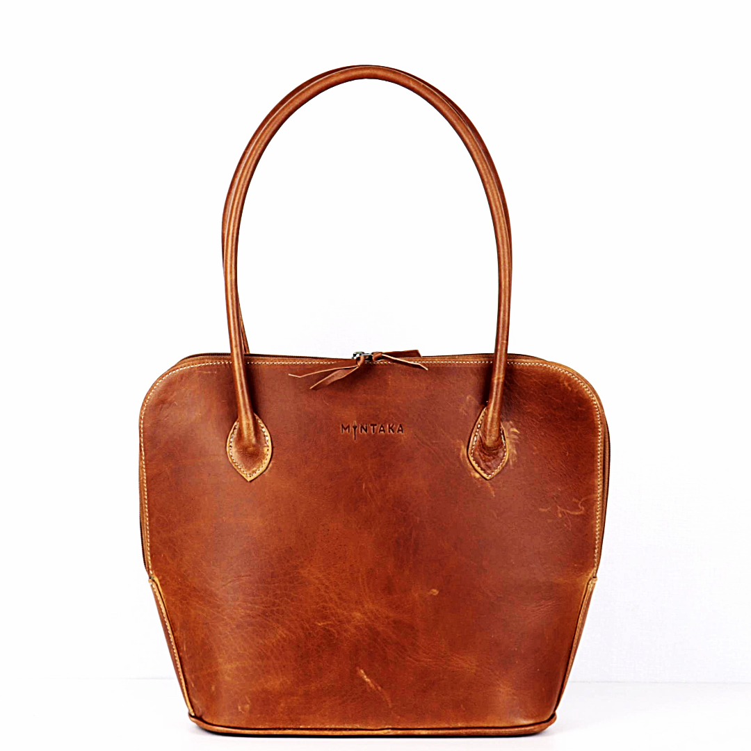 Payton Domed Leather Handbag